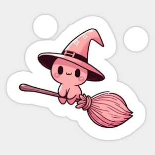 Cute cat witch Sticker